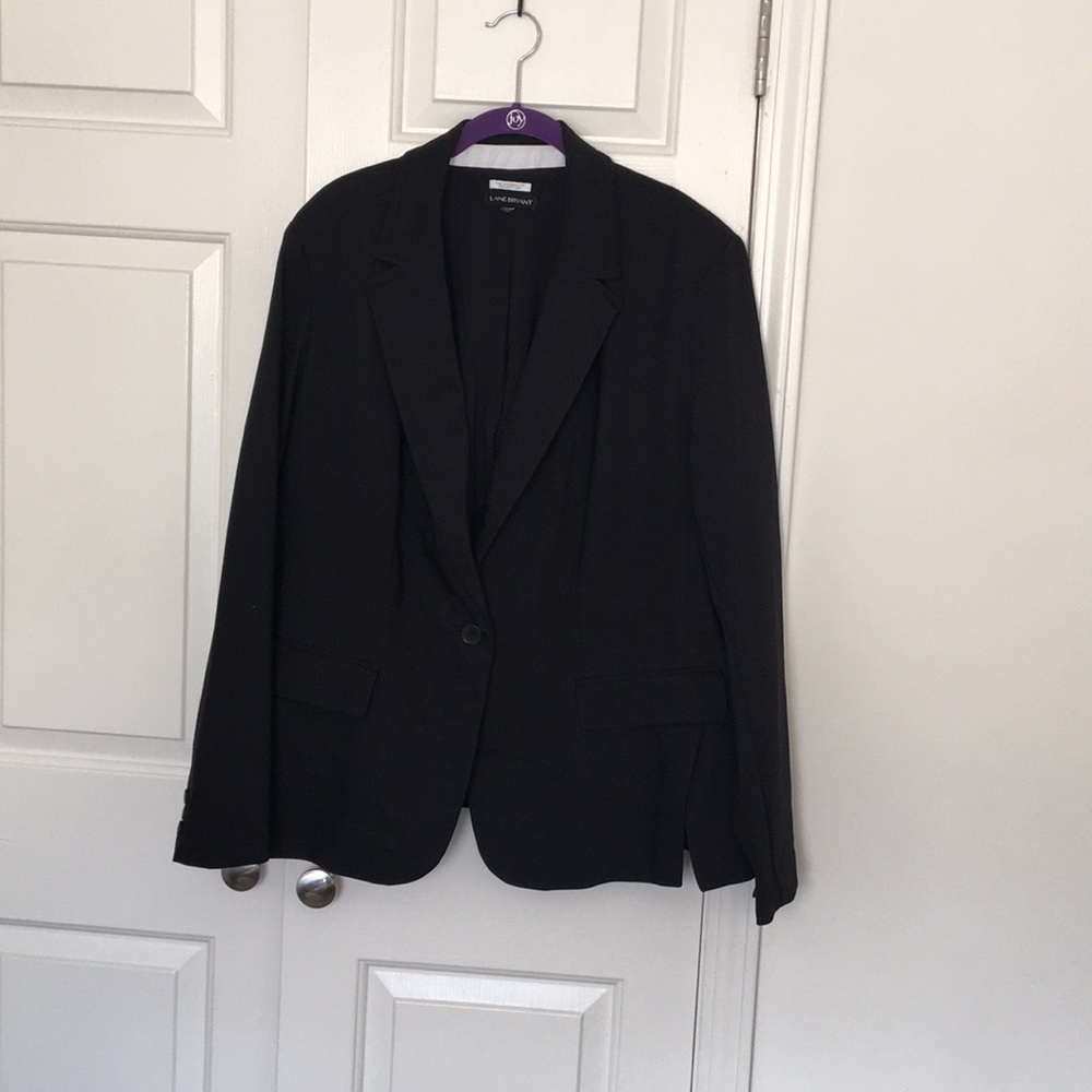 Lane Bryant single button skirt suit